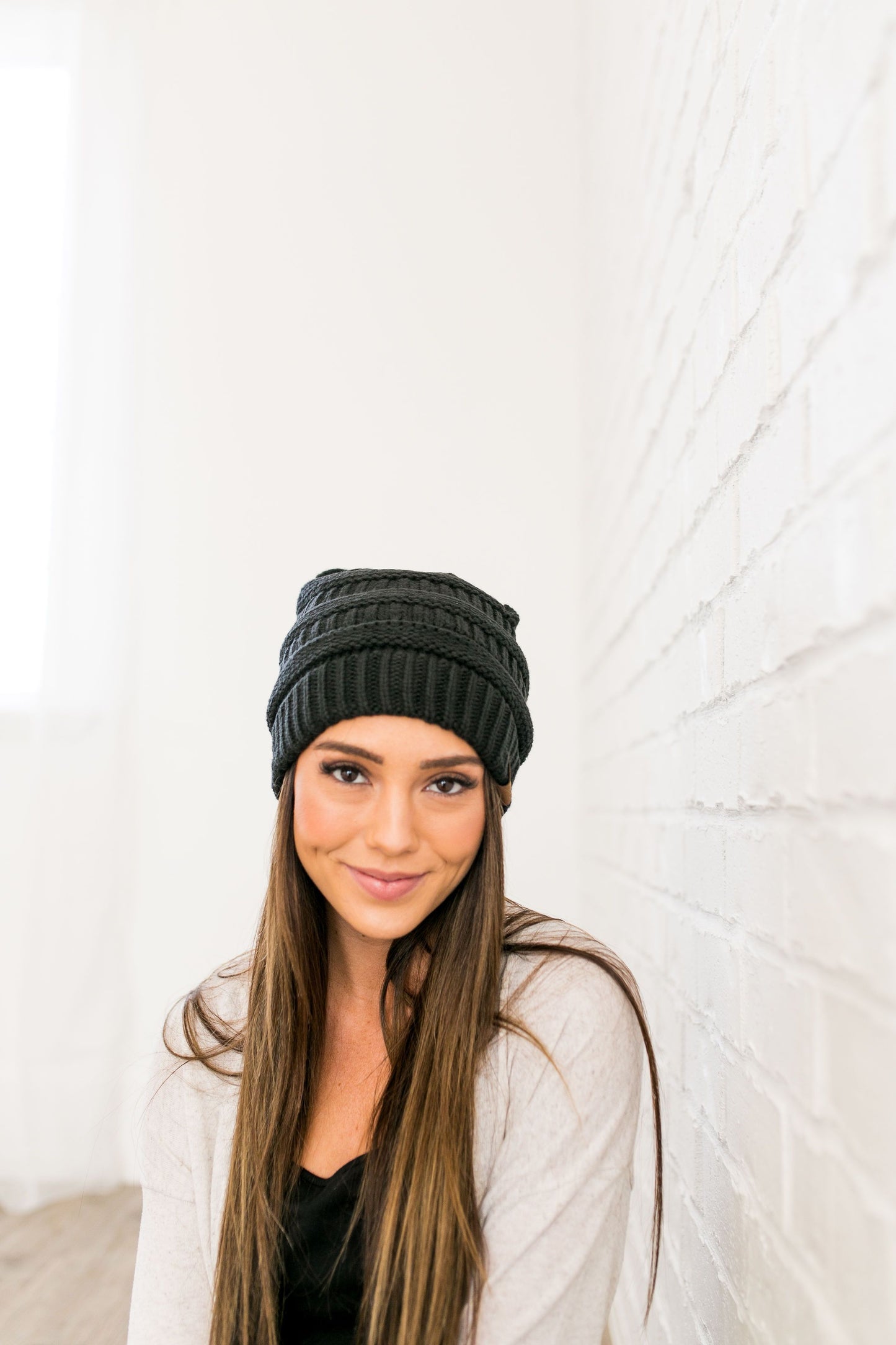 Nifty Knit Beanie In Black