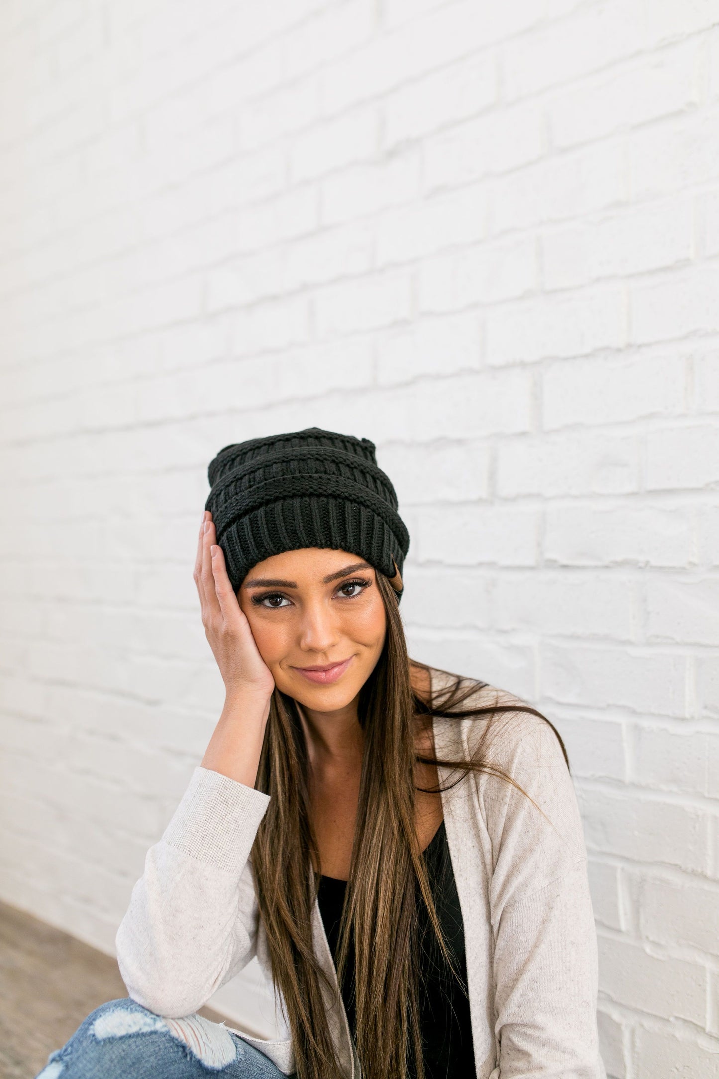 Nifty Knit Beanie In Black