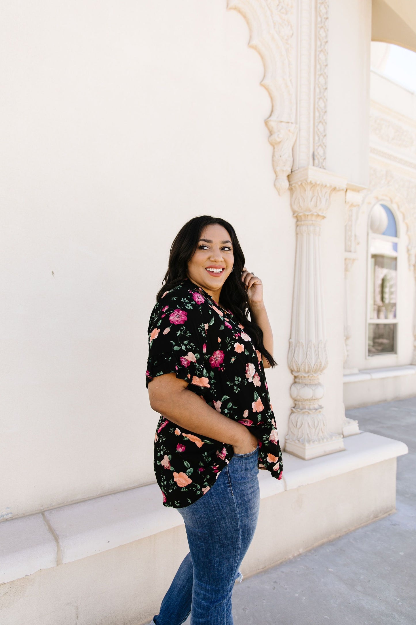 Nighttime Blooms Blouse