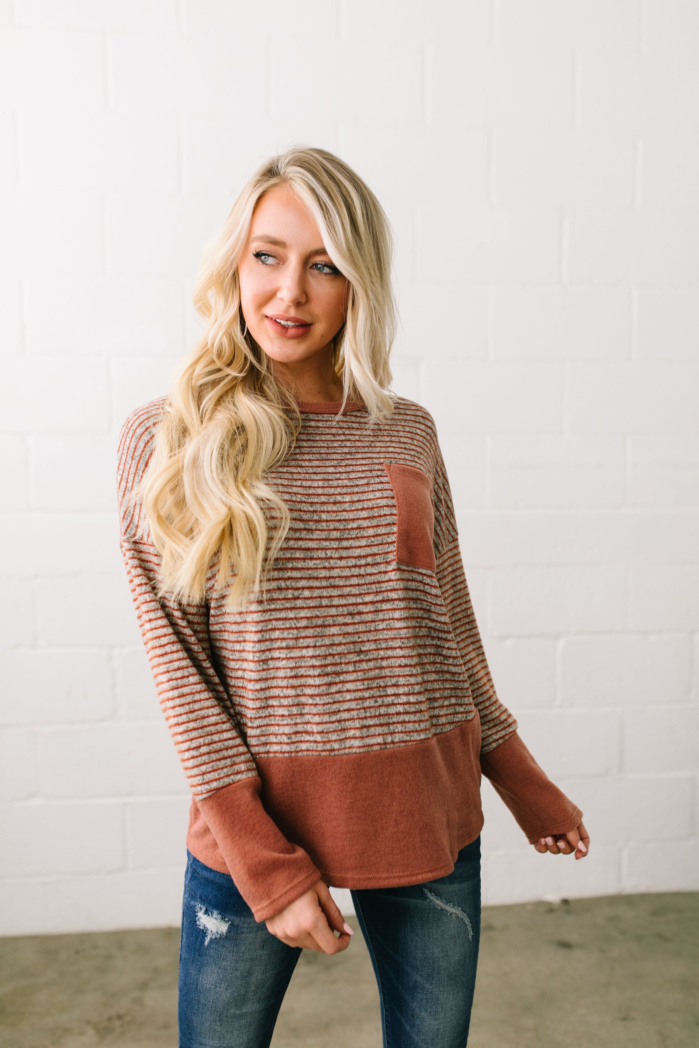 No Rust For The Weary Color Block Top - ALL SALES FINAL