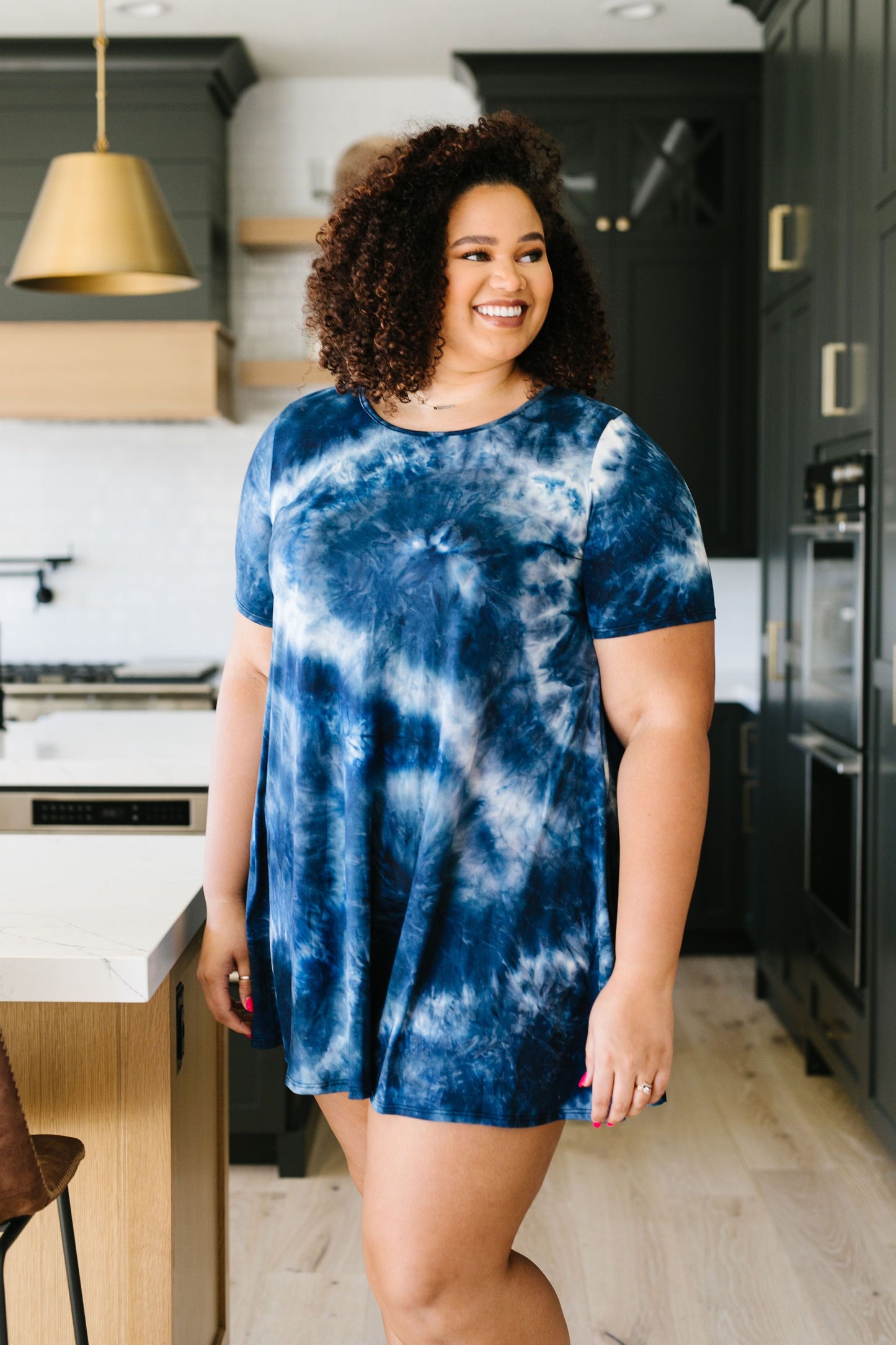 Pacific Waters Tie Dye T-Shirt Dress