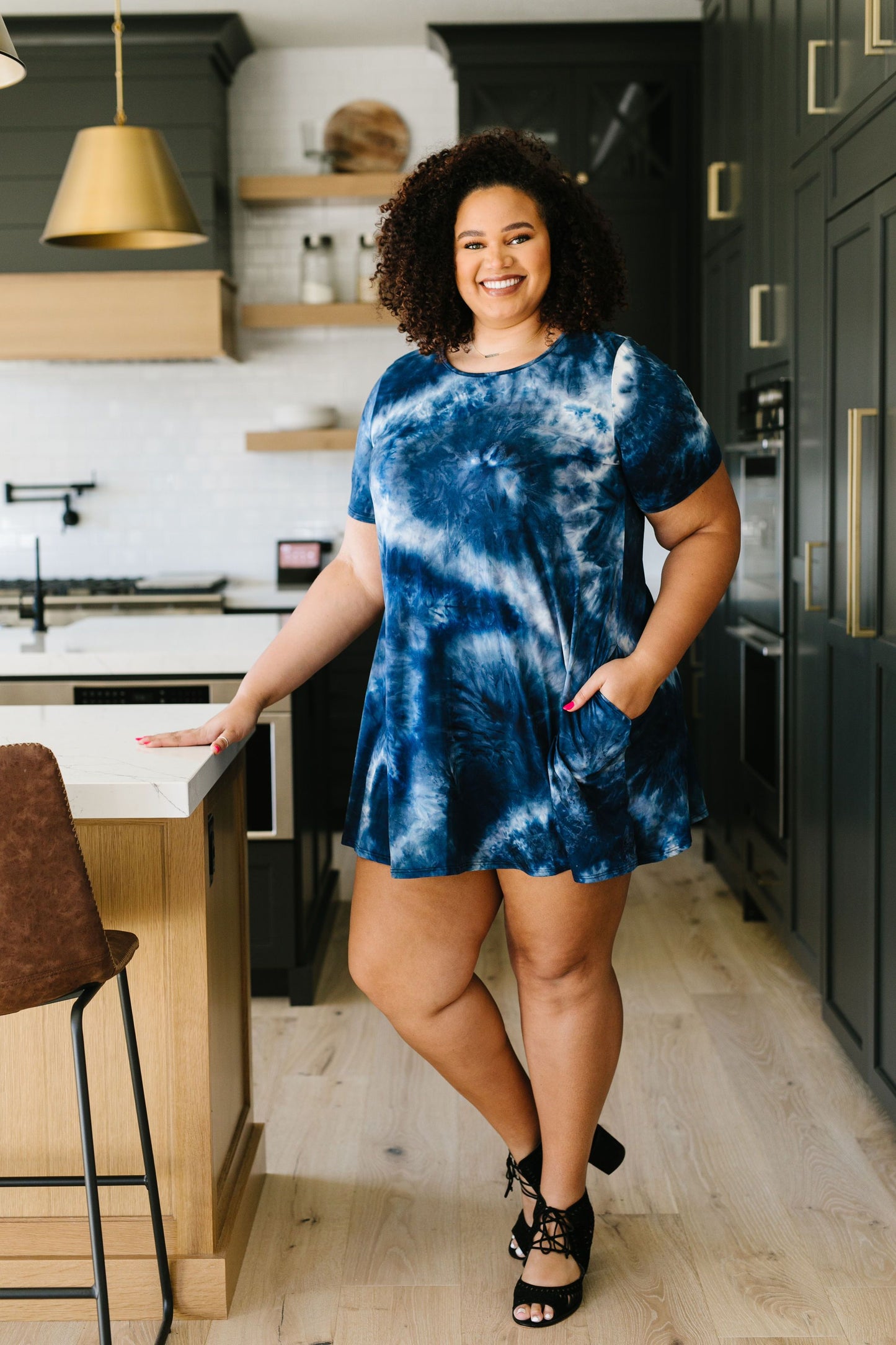 Pacific Waters Tie Dye T-Shirt Dress