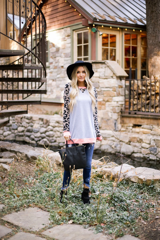 Paparazi Spotted Raglan Top