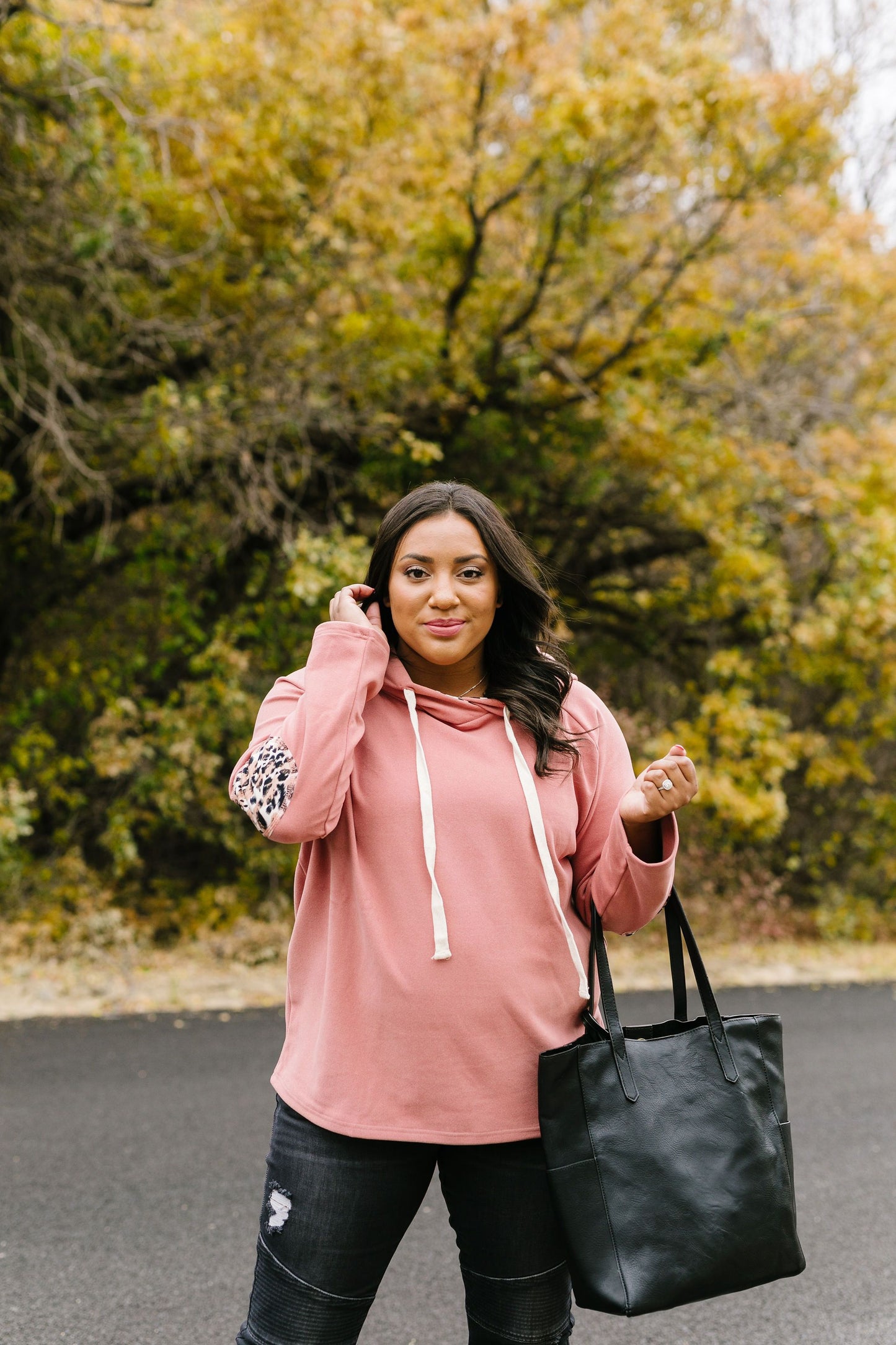 Patches + Spots Mauve Hoodie