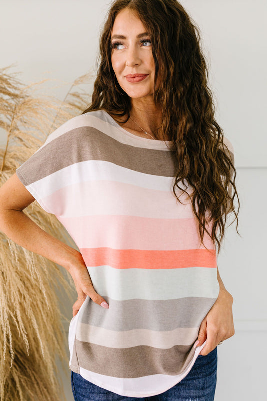 Peachy Back V Top