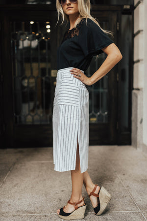Pencil + Pinstripes Skirt
