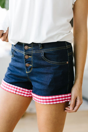 Picnic Lunch Gingham Trimmed Shorts
