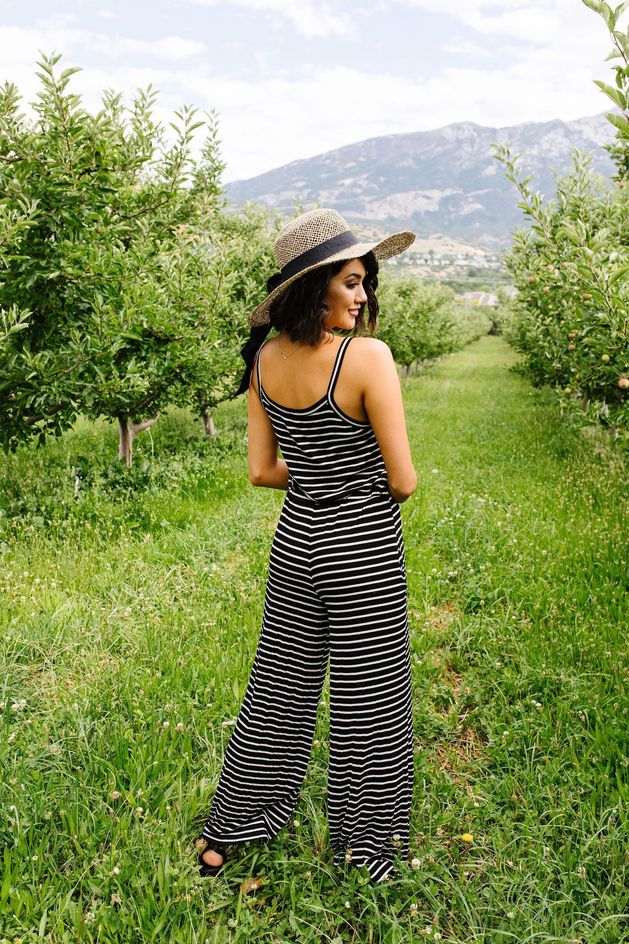 Play All Day Striped Jumpsuit