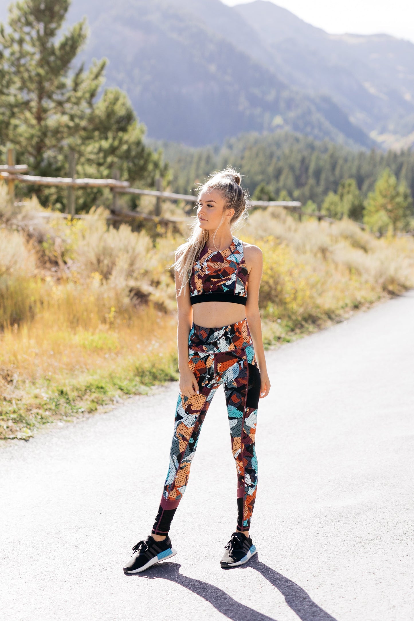 Playful Pop Art Athletic Leggings - ALL SALES FINAL