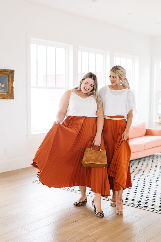Pleats To Meet Ya Maxi Skirt