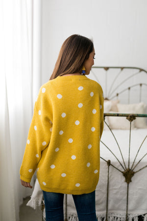 Polka Dots + Happy Thoughts Sweater