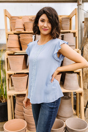 Pretty Cornflower Blouse