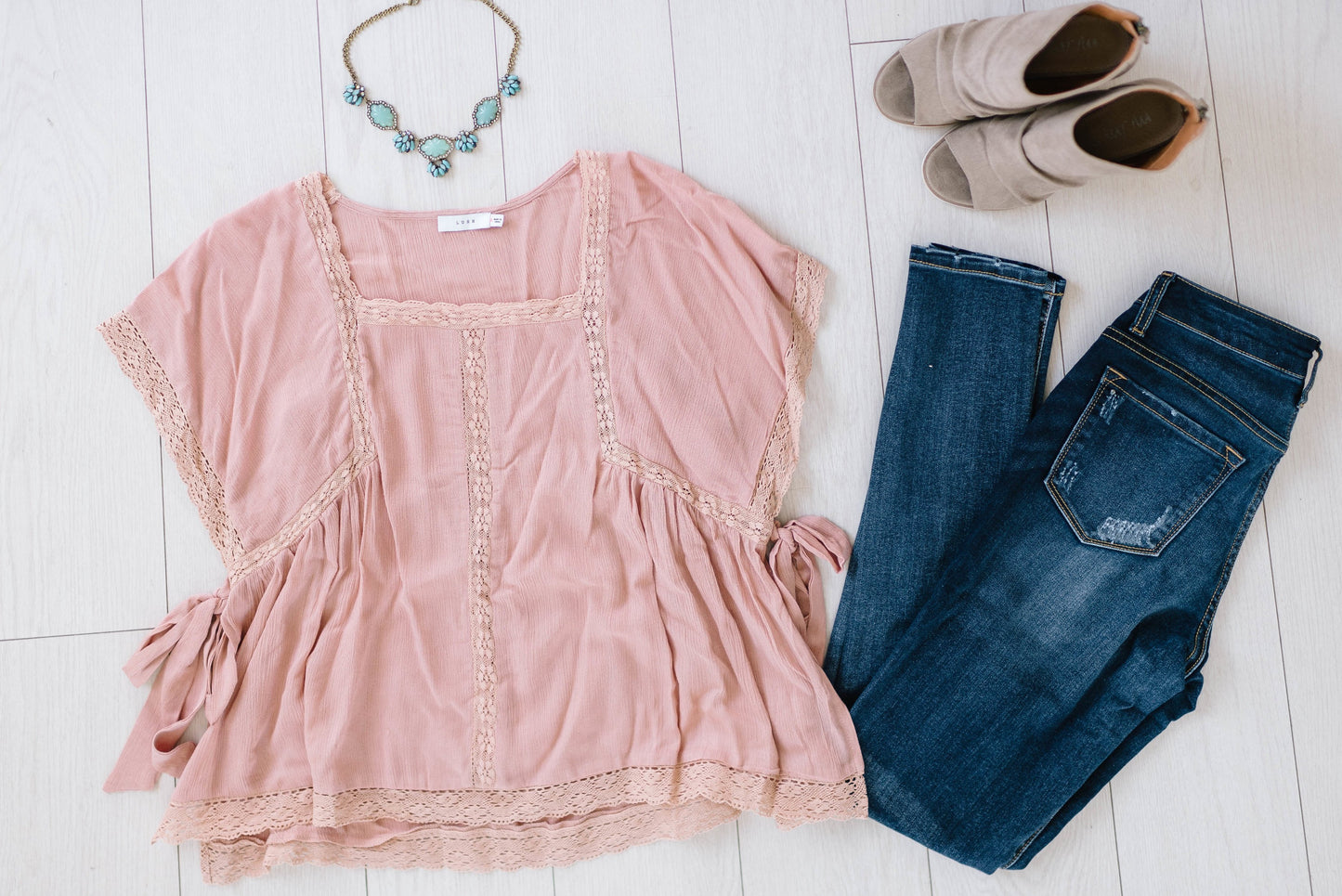 Pretty in Pink Peasant Top