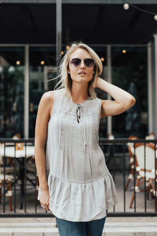 Pretty Pleats In Gray