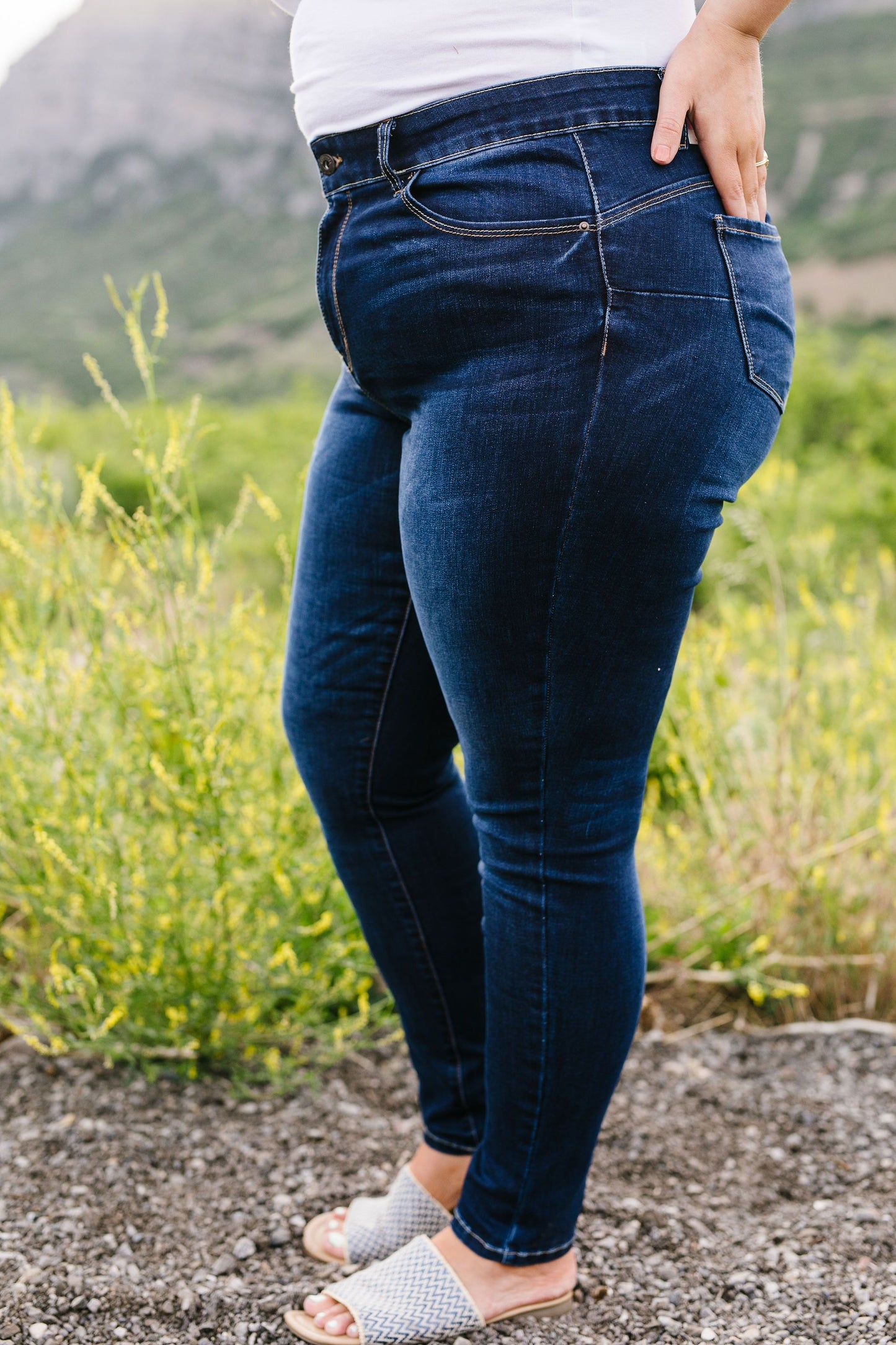 Push Up Jeans In Dark Wash