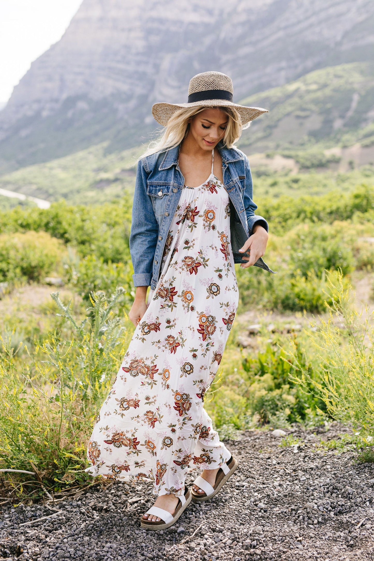 Quaint Floral Maxi Dress
