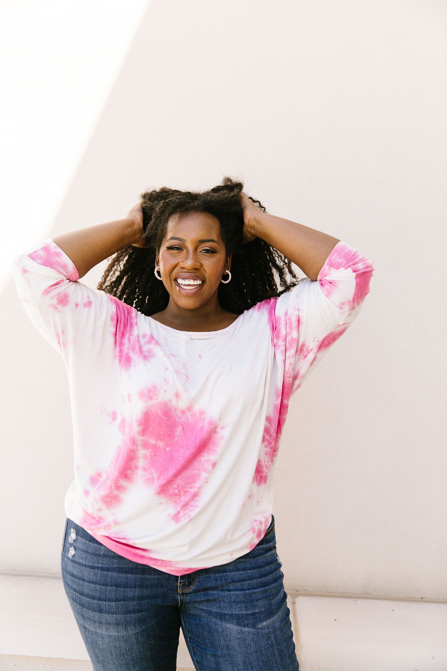 Raspberries & Cream Tie Dye Top