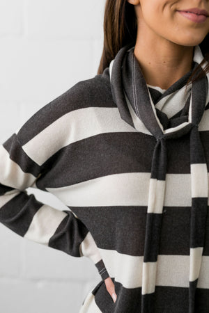 Read Between The Lines Cowl Neck - ALL SALES FINAL