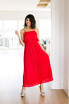 Red Hot Maxi Dress