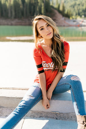 Retro Football In Red - ALL SALES FINAL