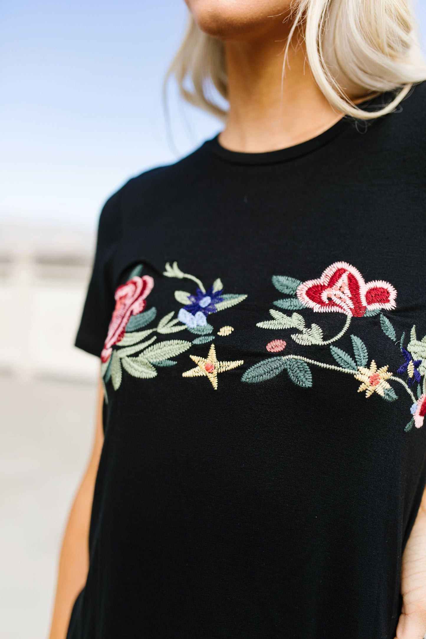 Rooftop Garden Embroidered Tee