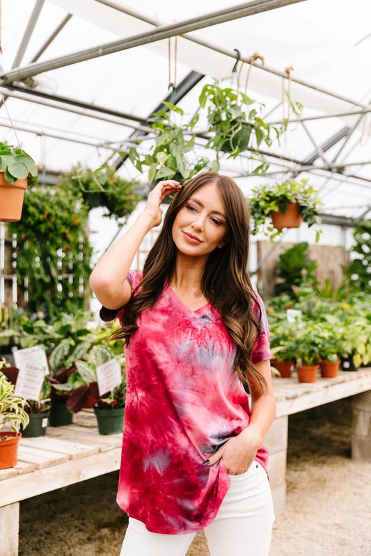 Ruby Tie Dye Fantasy Top