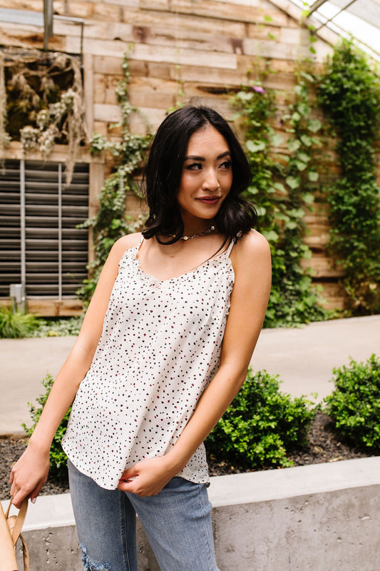 Ruffles & Dots Camisole In Ivory