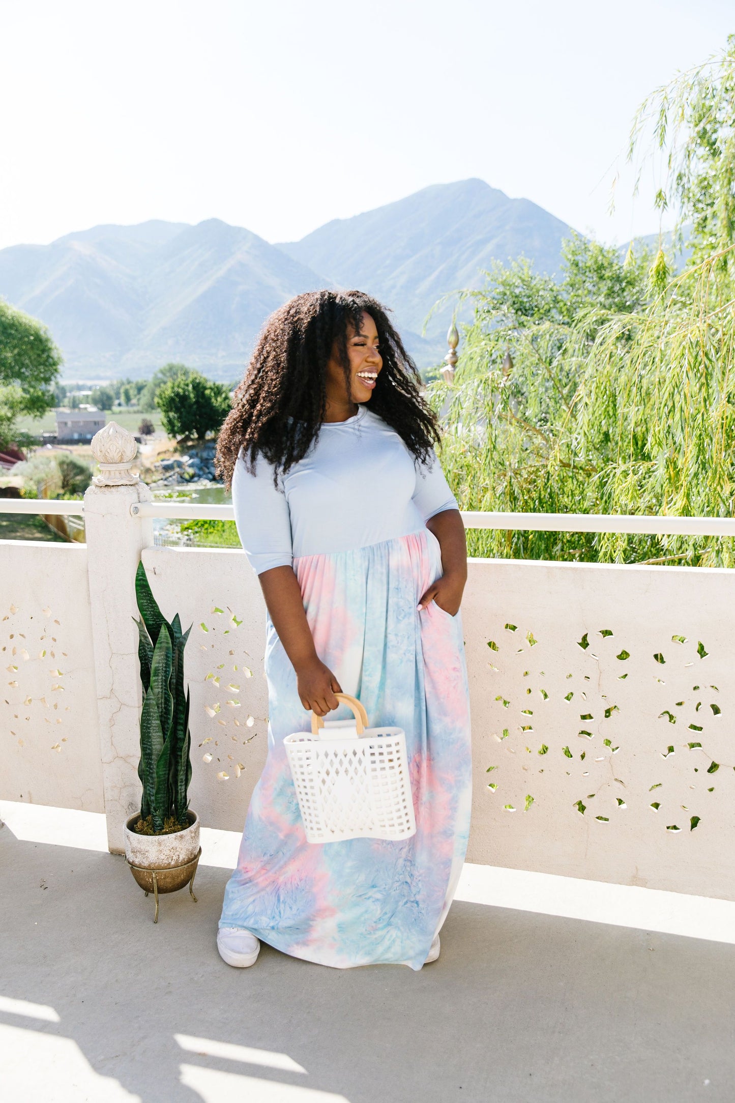Santa Ana Tie Dye Maxi In Blue