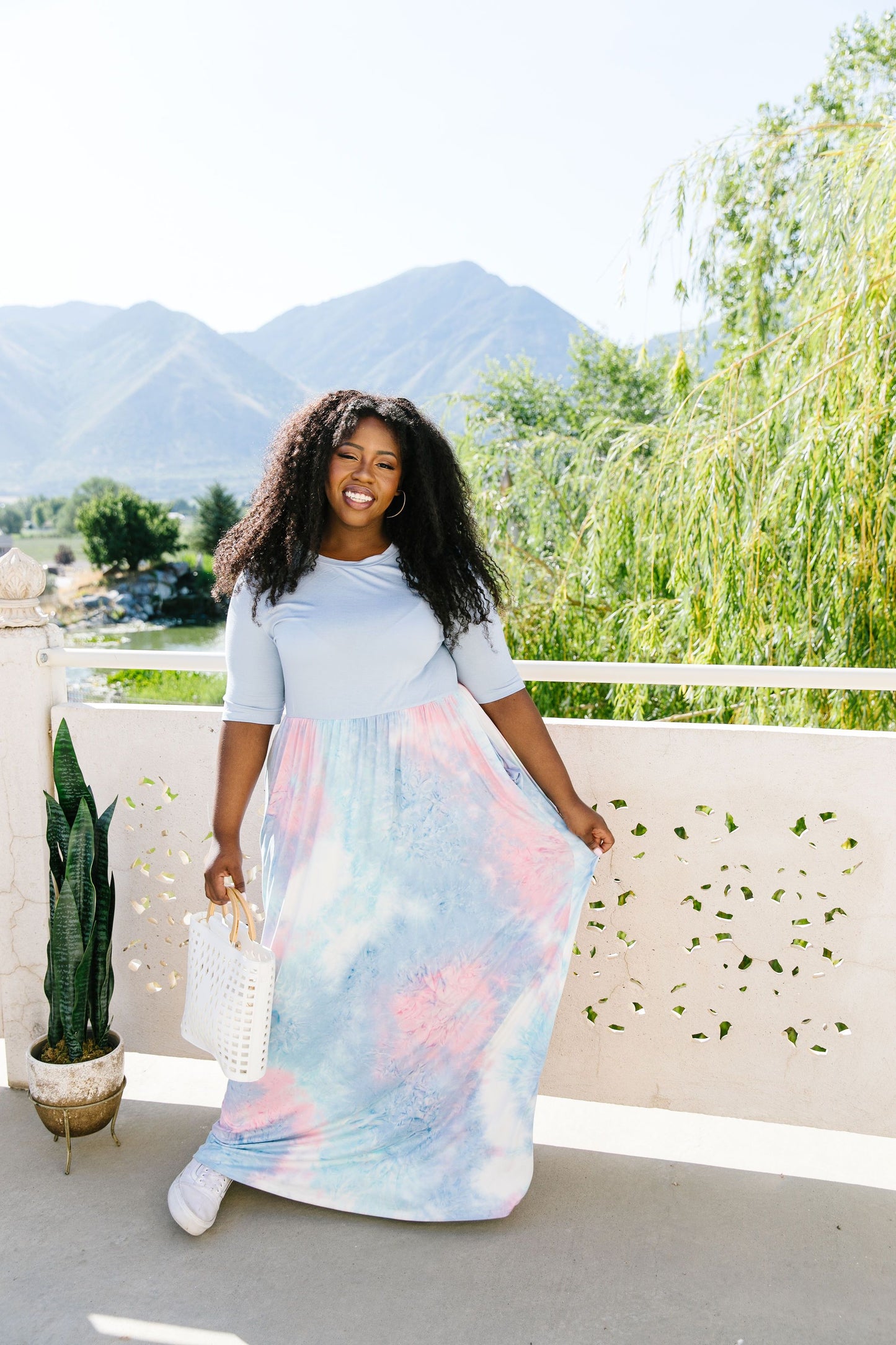 Santa Ana Tie Dye Maxi In Blue