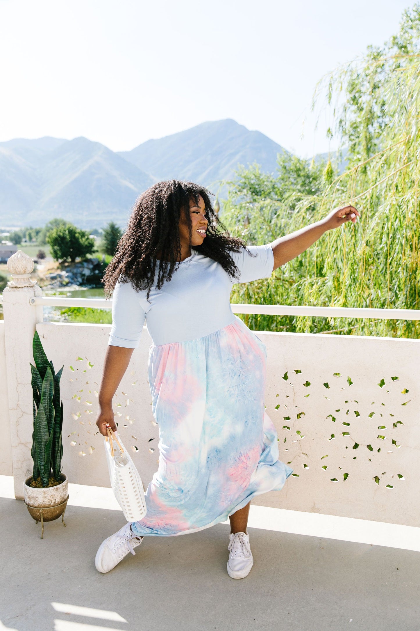 Santa Ana Tie Dye Maxi In Blue