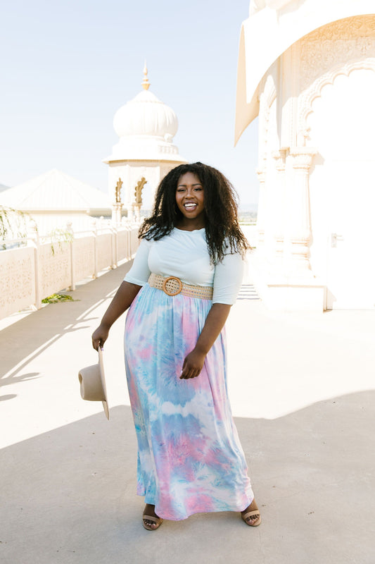 Santa Ana Tie Dye Maxi In Mint