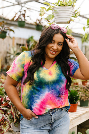 Sapphire Tie Dye Fantasy Top