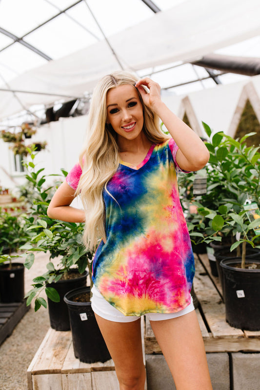 Sapphire Tie Dye Fantasy Top