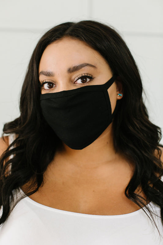 Save Face Cover In Black