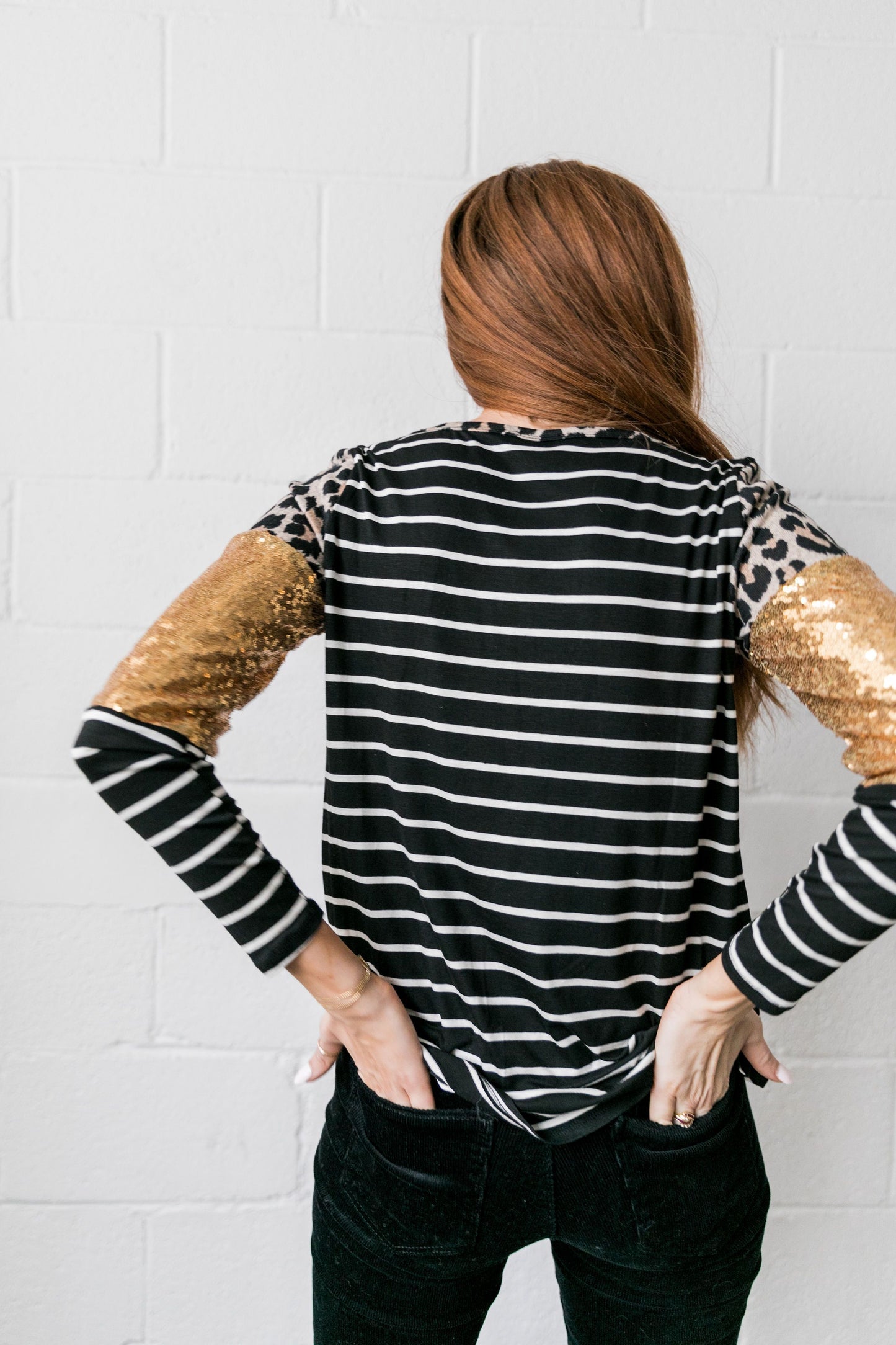 Sequins Spots + Stripes Top