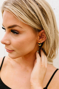 Shape Up Black & Gold Earrings