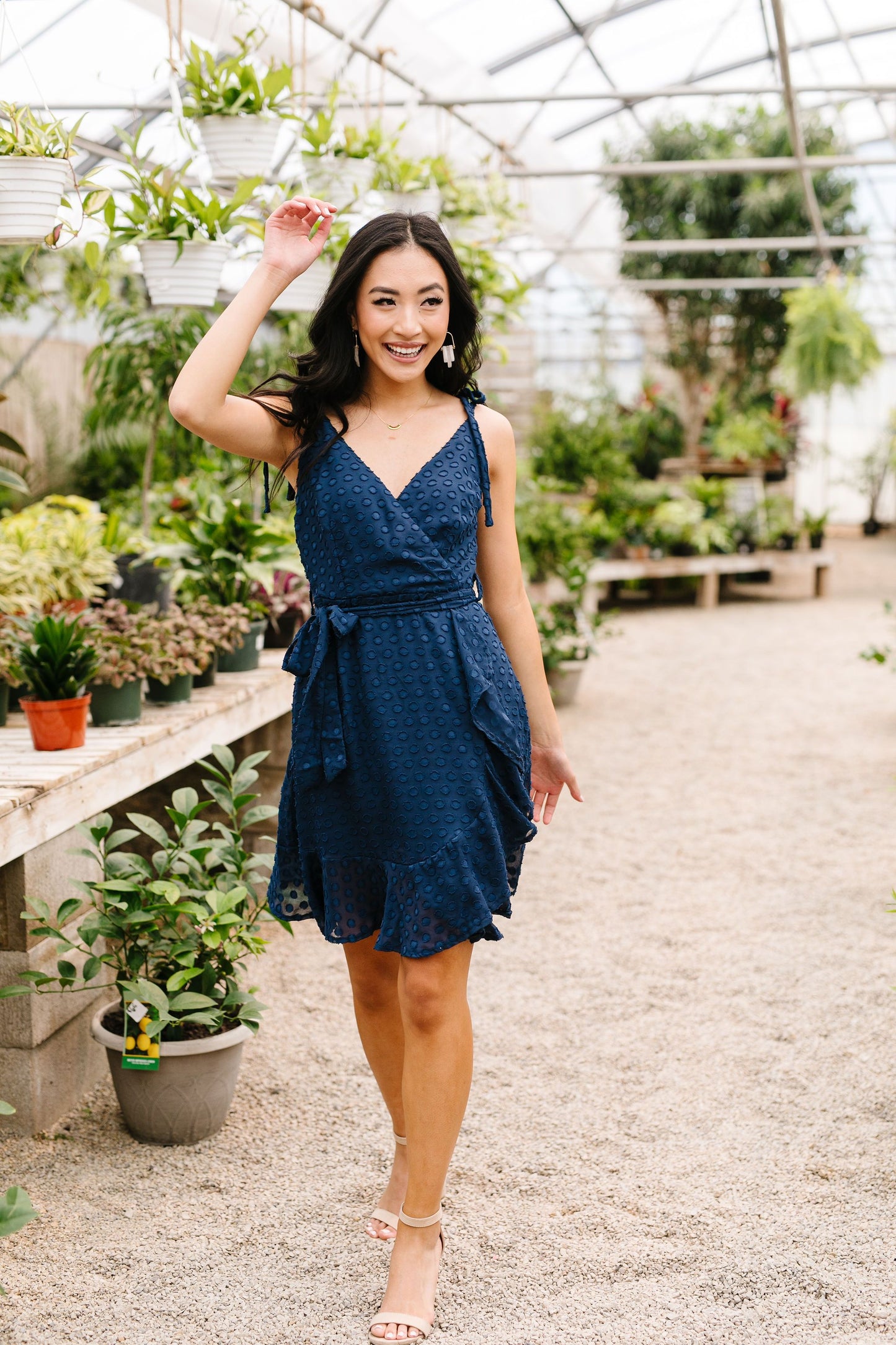 Sheer Polka Dots Dress