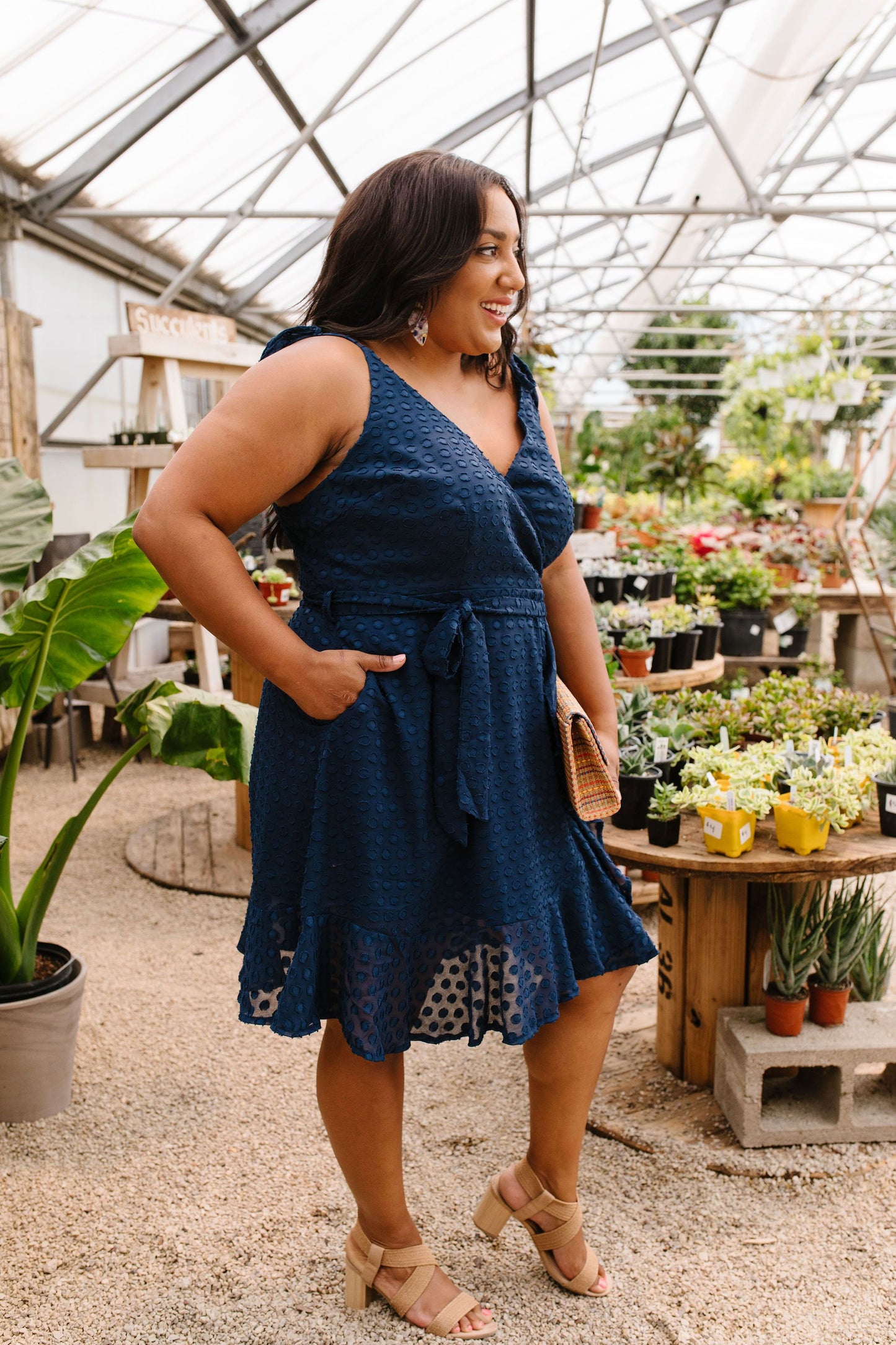 Sheer Polka Dots Dress