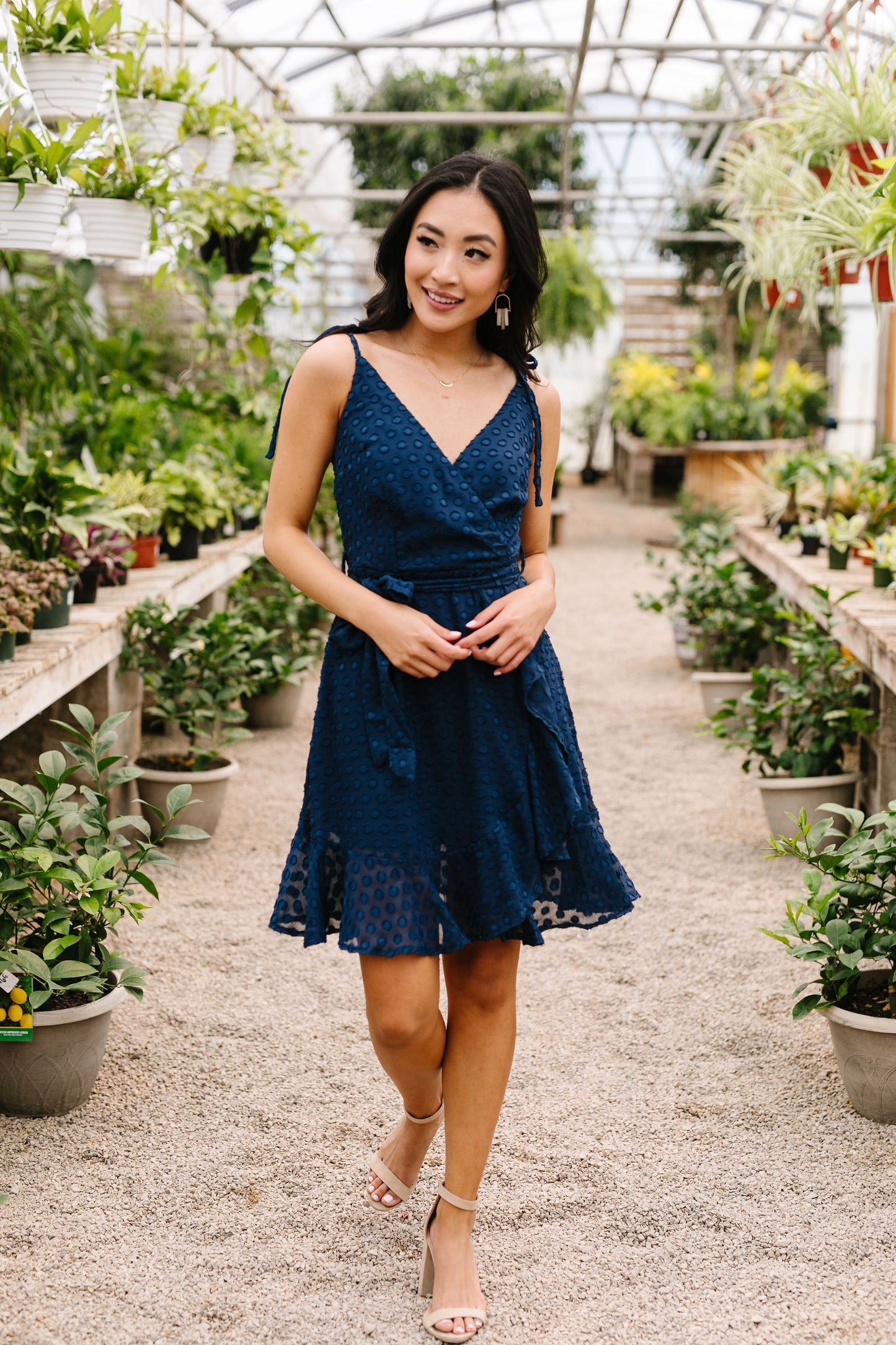 Sheer Polka Dots Dress