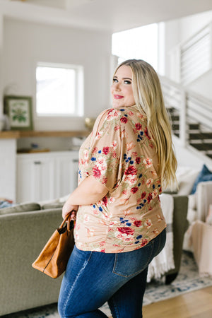 Shirred Delight Floral Top