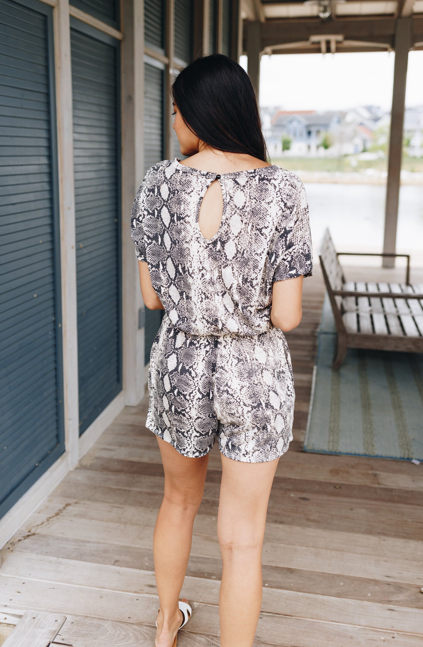 Full Scale Snakeskin Romper