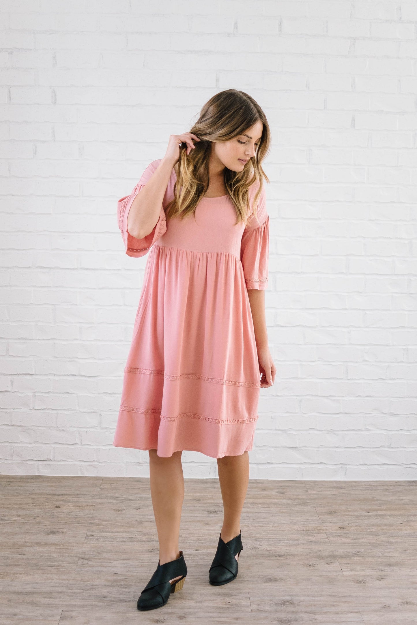 So Rosie Dress in Blush