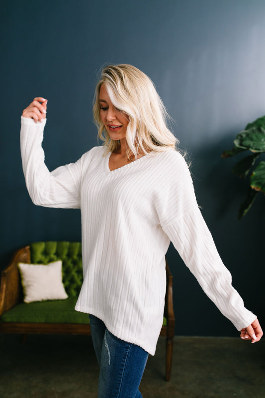 Soft As Cirrus Clouds V-Neck