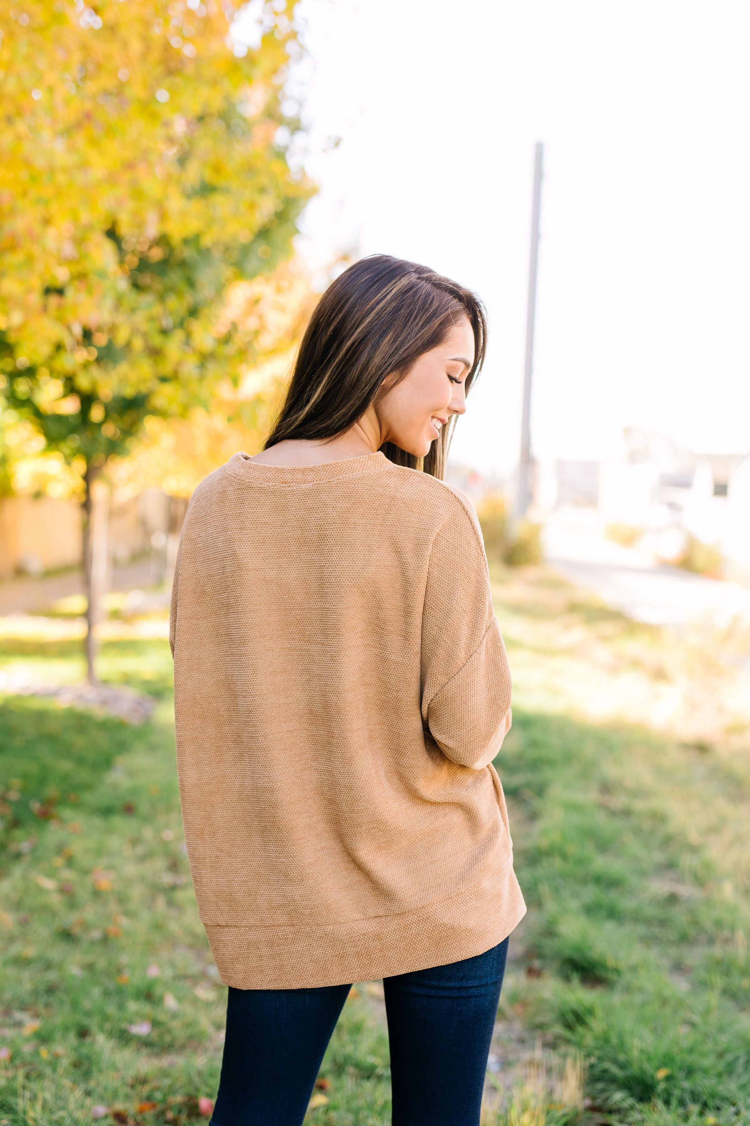 Soft Like Butter Chenille Top In Mustard - ALL SALES FINAL