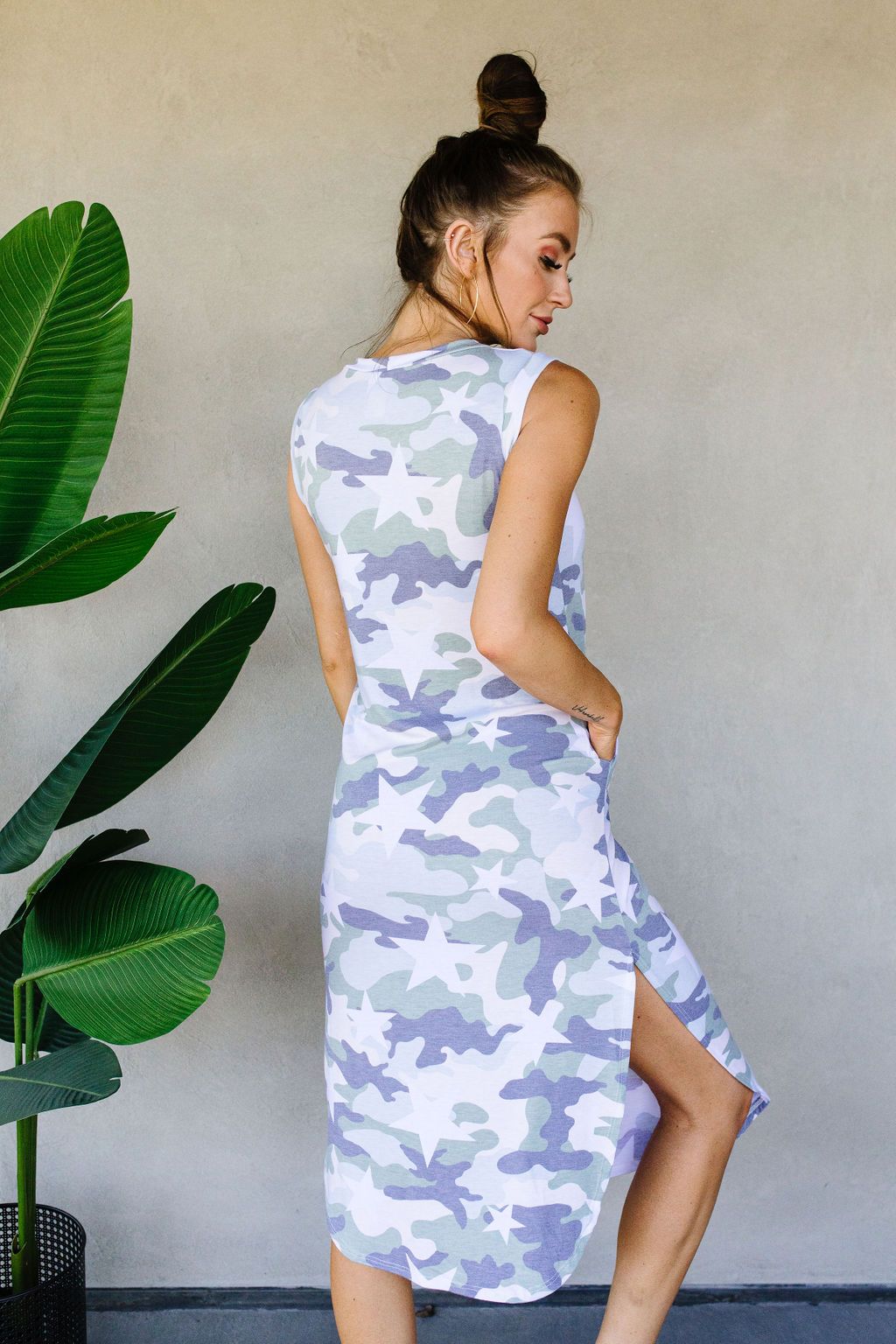 Stars & Camo Unite Midi Dress