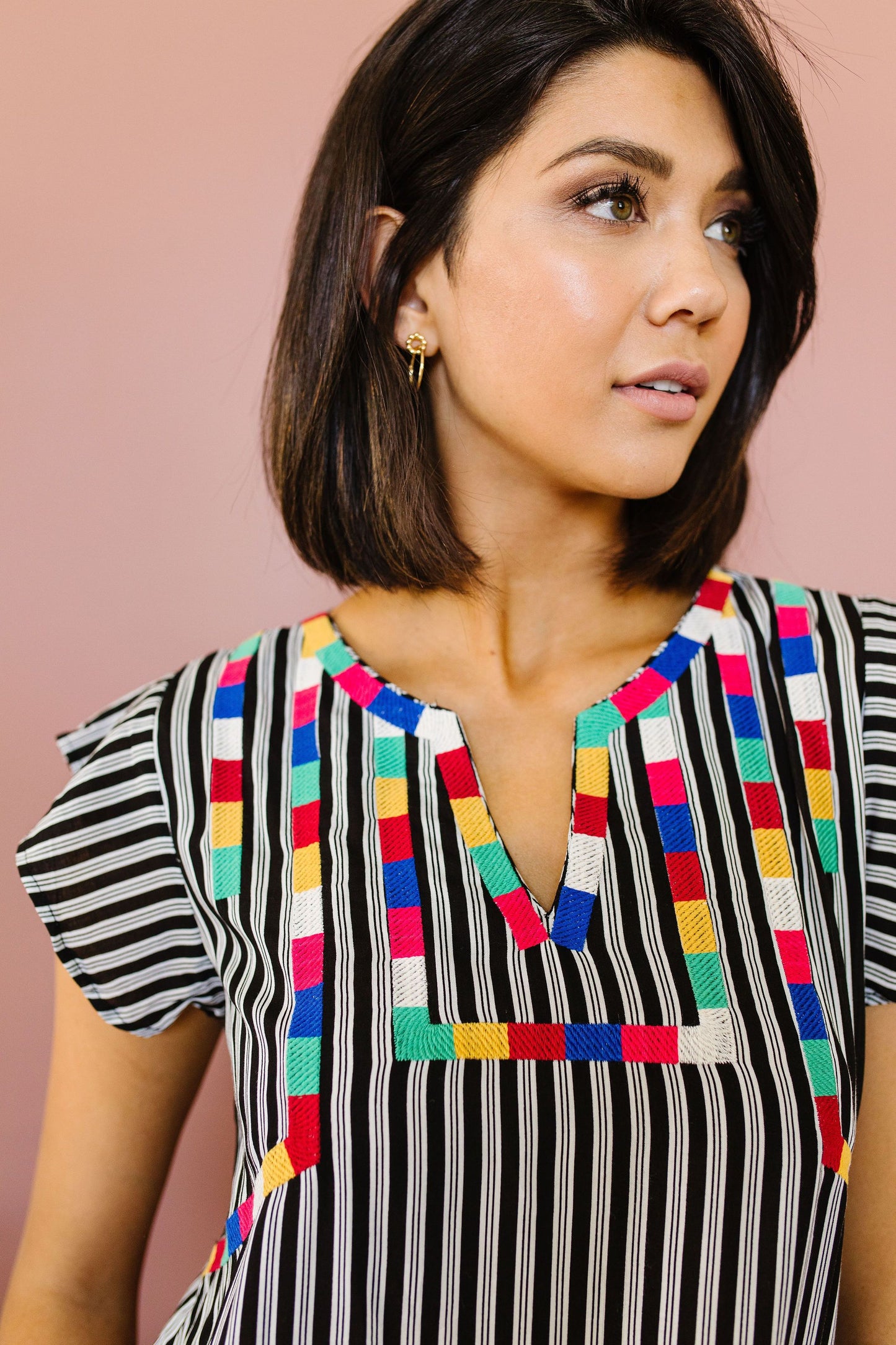 Striped Fiesta Blouse