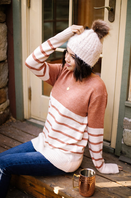 Striped Half Full Sweater