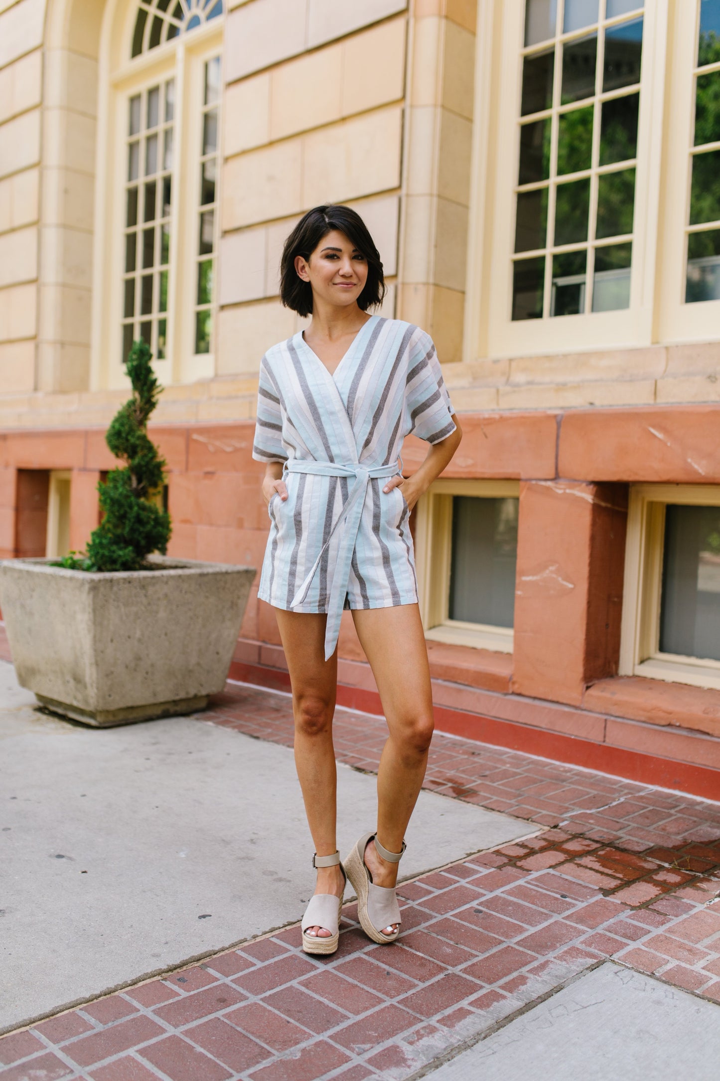 Striped Serendipity Romper