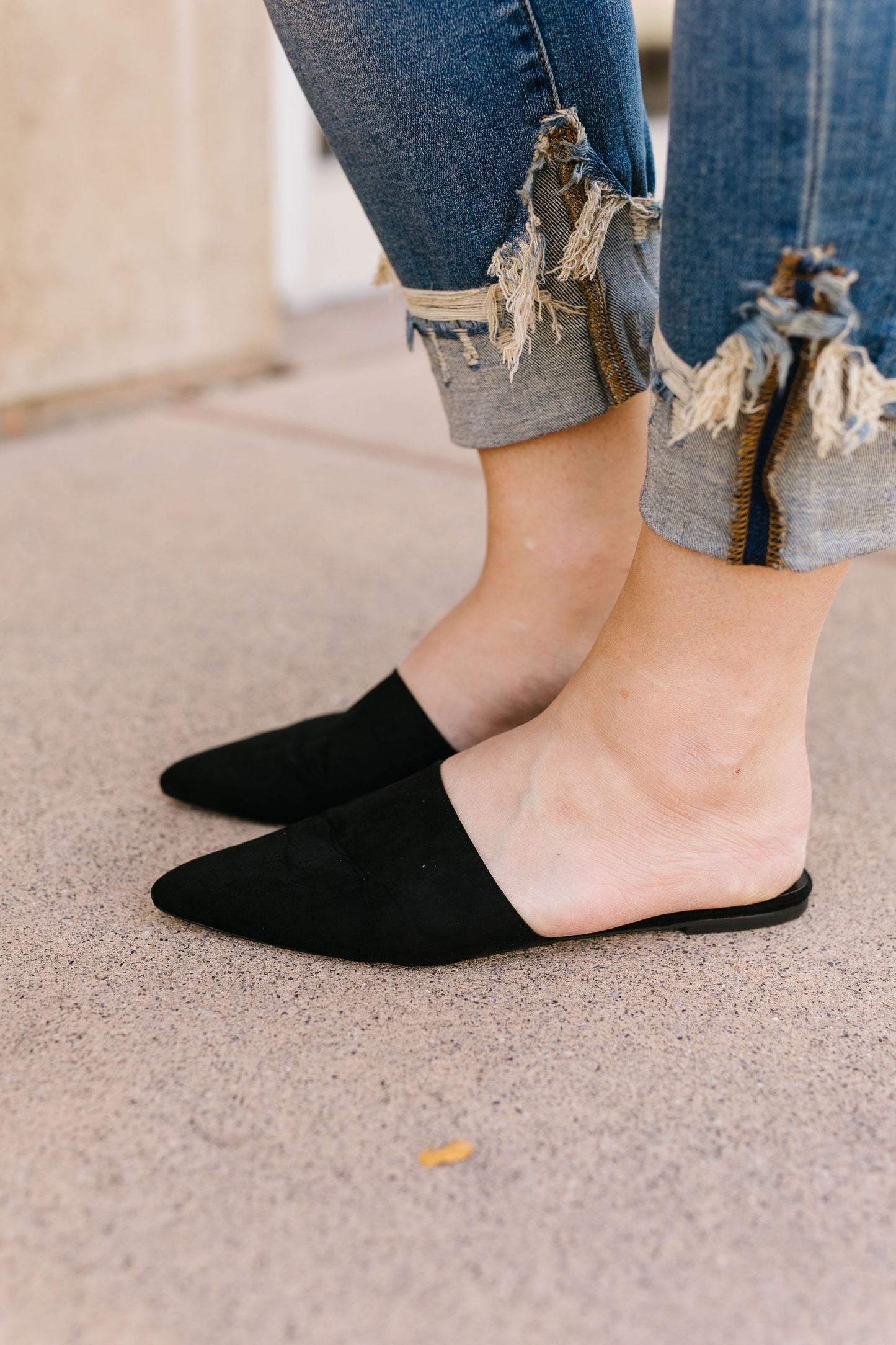 Suede In The Shade Mules