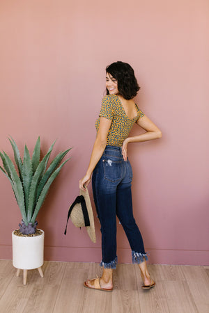 Sultry Spotted Bodysuit In Honey
